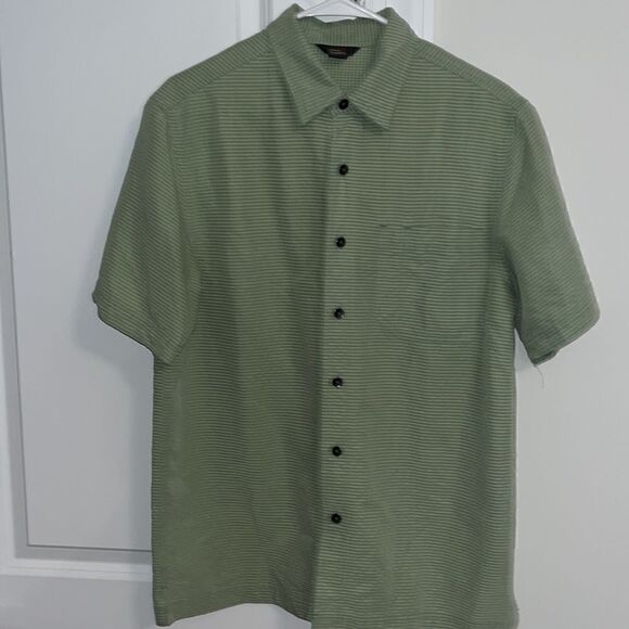 Modal/Poly straight cut Royal Robbins Check Plaid Print SS trail shirt M men’s - Picture 1 of 5